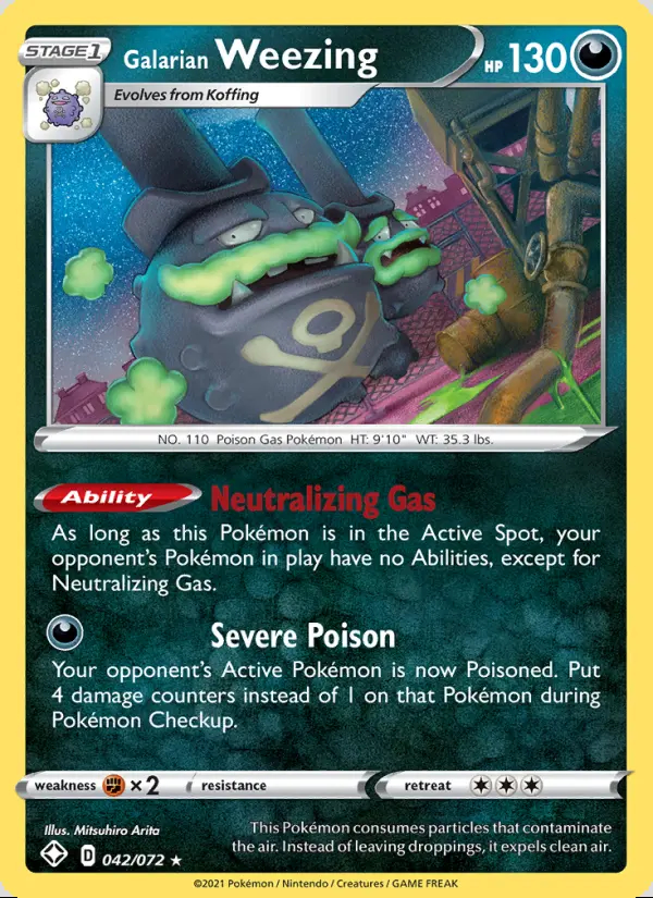 Image of the card Galarian Weezing