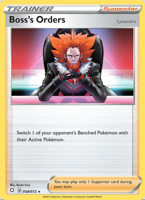 Image of the card Boss's Orders (Lysandre)
