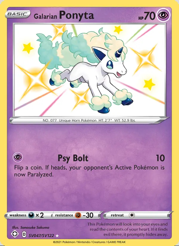 Image of the card Galarian Ponyta