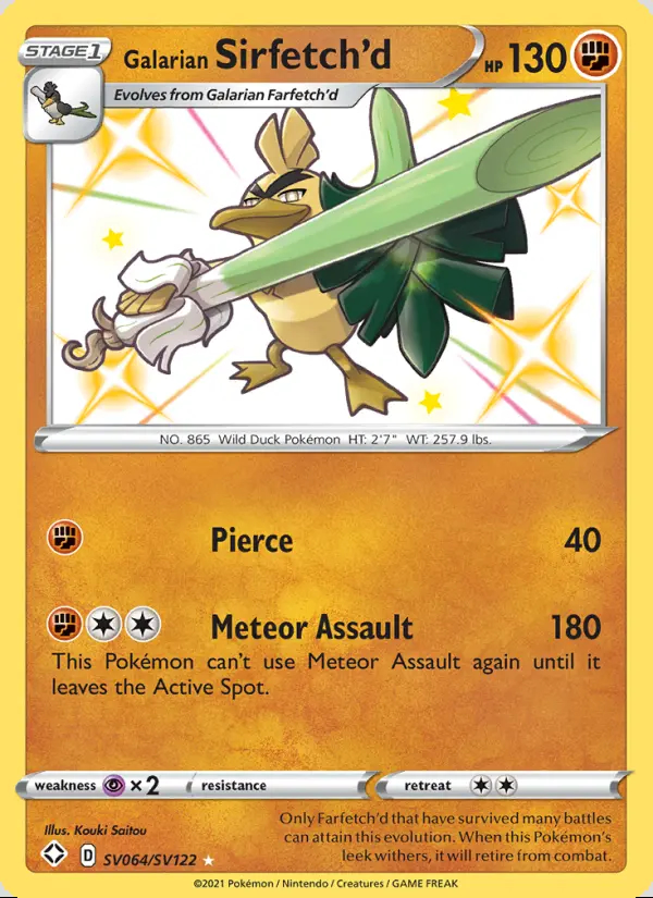 Image of the card Galarian Sirfetch'd