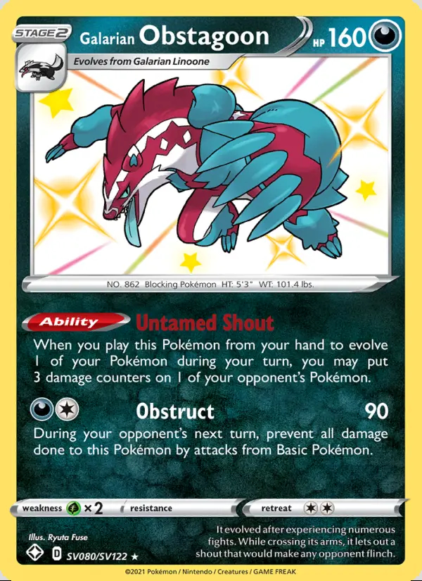 Image of the card Galarian Obstagoon