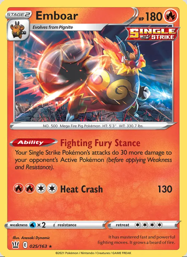 Image of the card Emboar