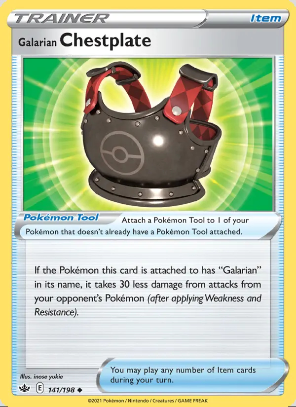 Image of the card Galarian Chestplate