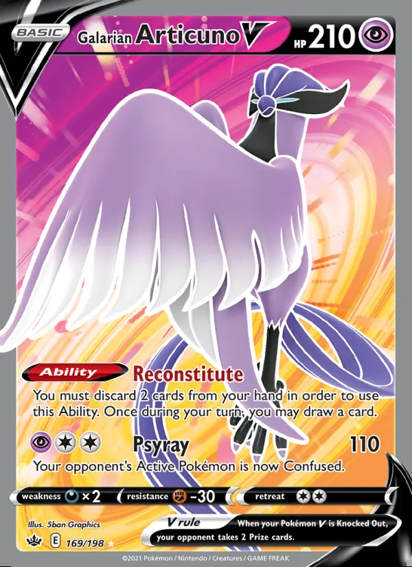 Image of the card Galarian Articuno V