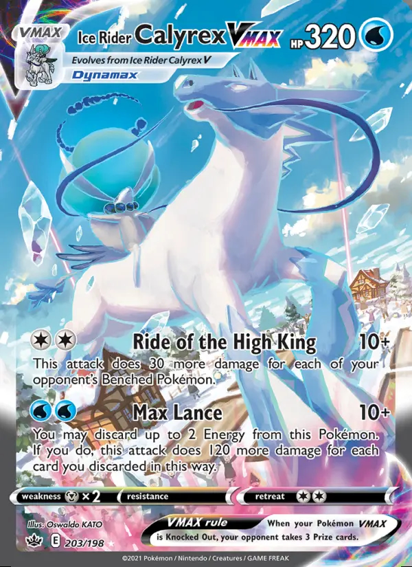 Image of the card Ice Rider Calyrex VMAX