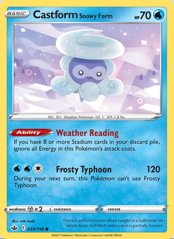 Image of the card Castform Snowy Form
