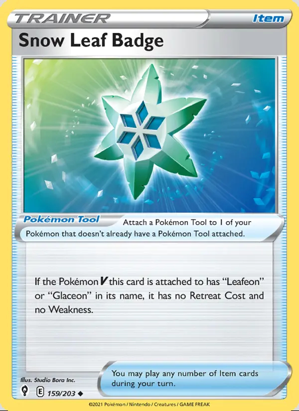 Image of the card Snow Leaf Badge