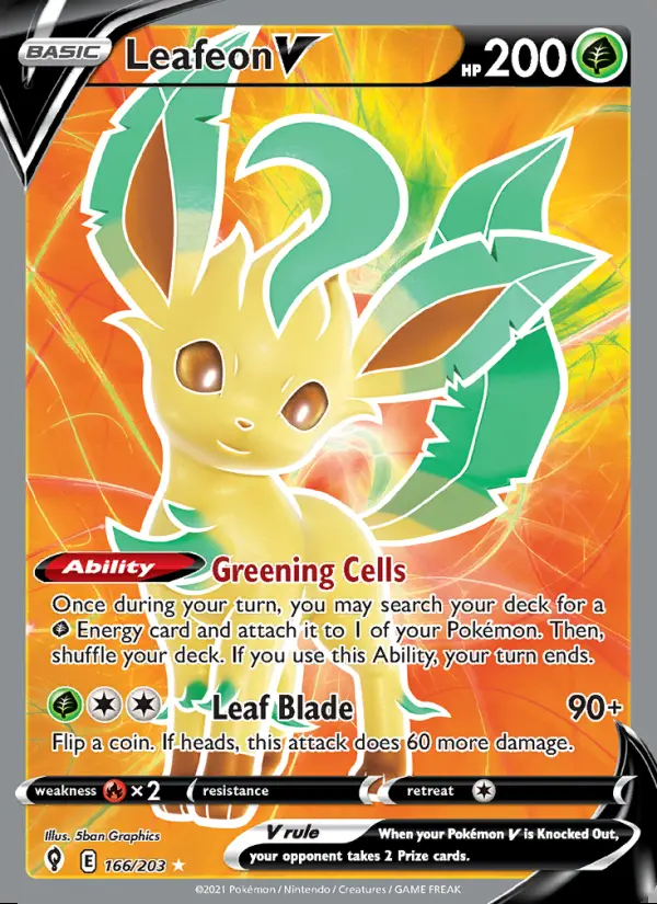 Image of the card Leafeon V