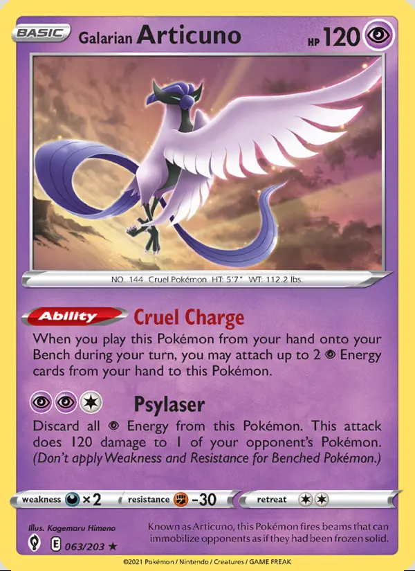 Image of the card Galarian Articuno