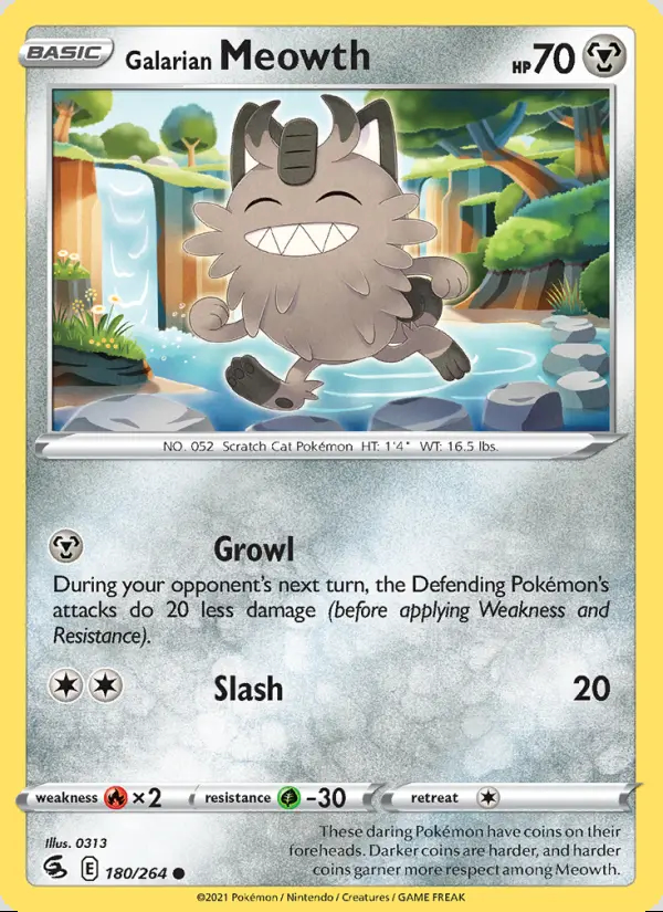 Image of the card Galarian Meowth