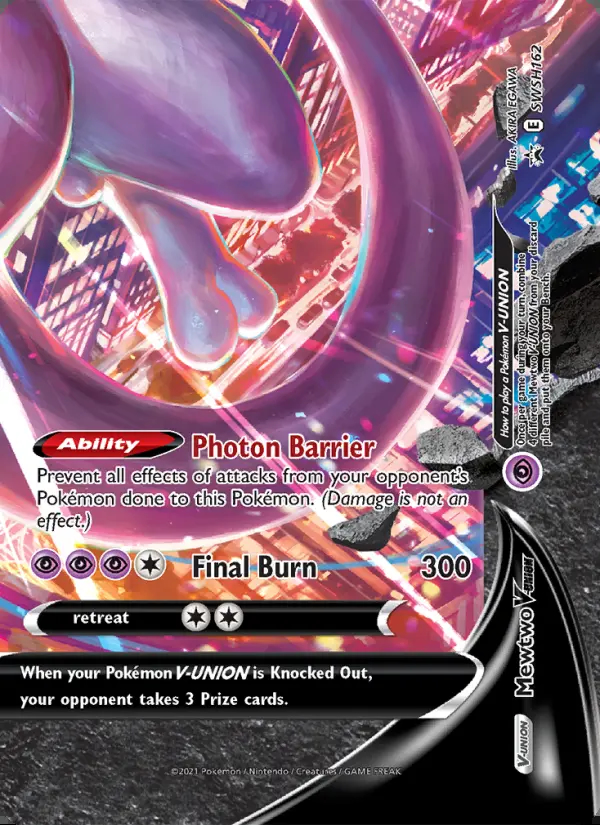 Image of the card Mewtwo V-UNION