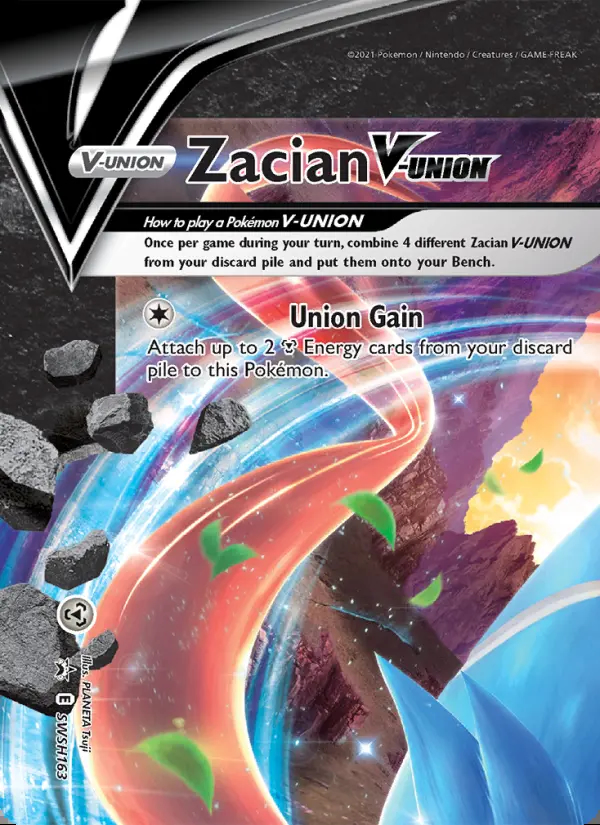 Image of the card Zacian V-UNION