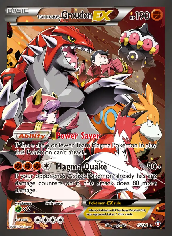 Image of the card Team Magma's Groudon EX