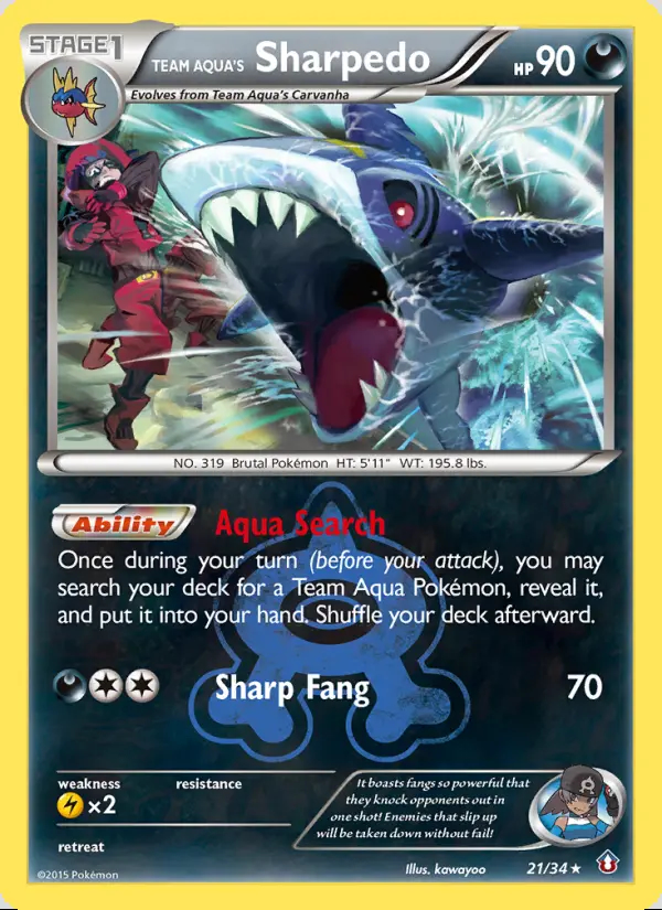 Image of the card Team Aqua's Sharpedo