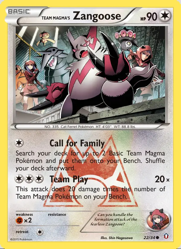 Image of the card Team Magma's Zangoose