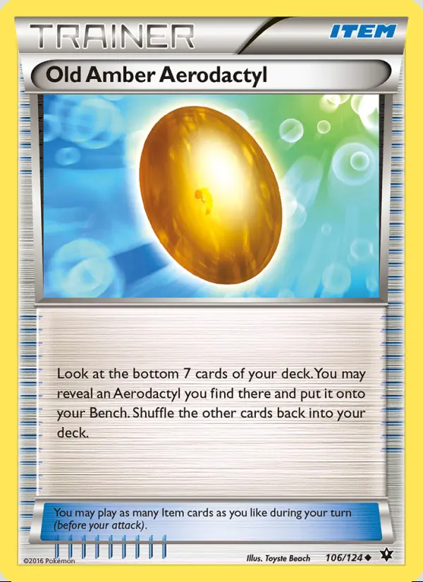 Image of the card Old Amber Aerodactyl