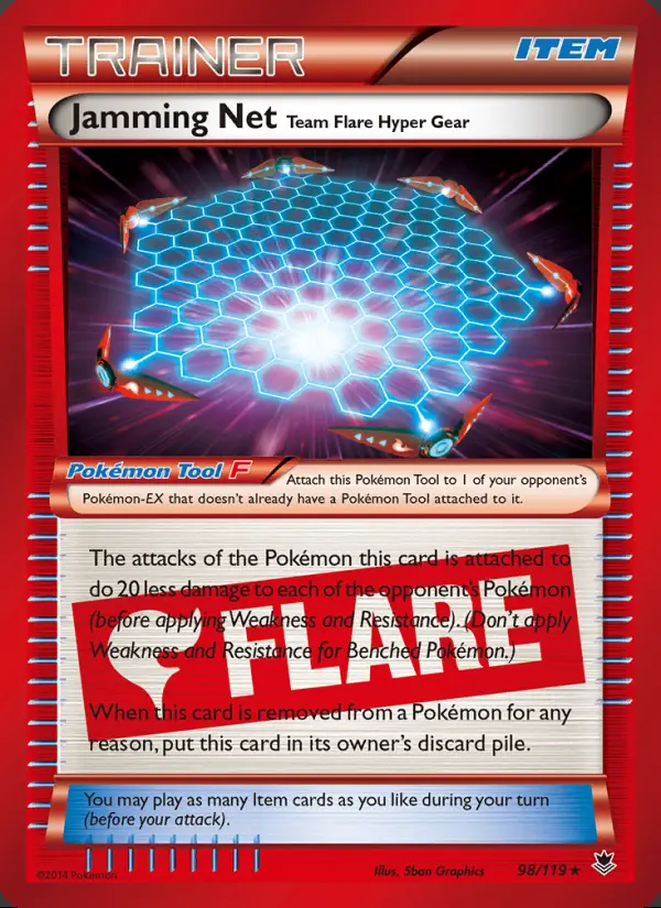 Image of the card Jamming Net Team Flare Hyper Gear