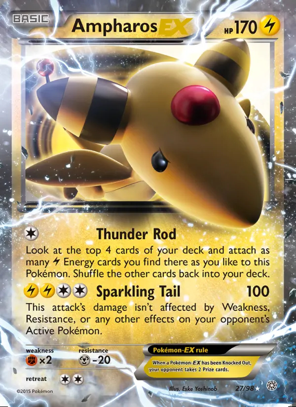 Image of the card Ampharos EX
