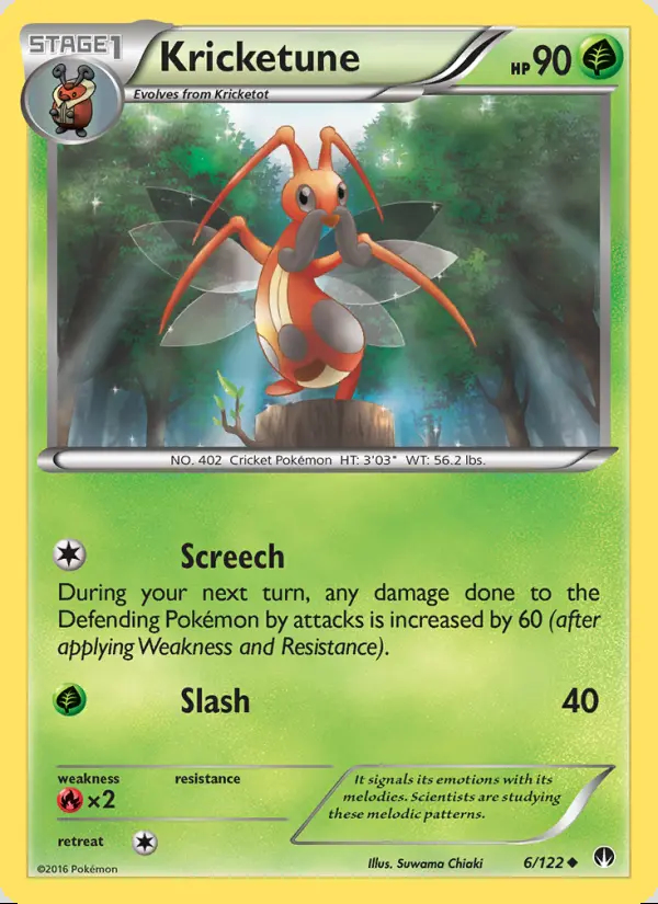 Image of the card Kricketune